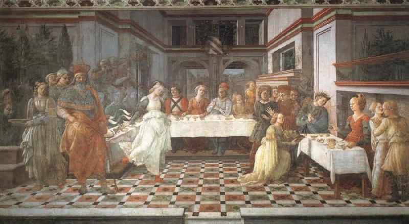Fra Filippo Lippi The Feast of Herod oil painting image